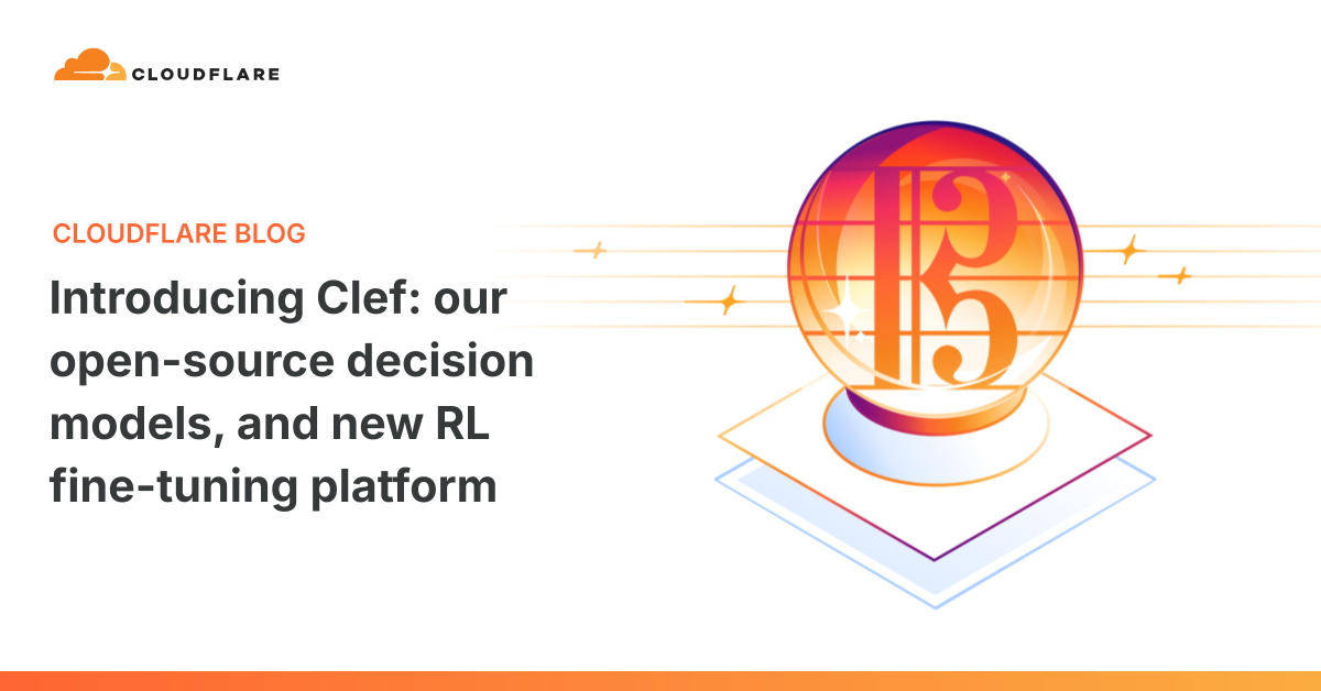 Cloudflare's Clef decision models turn a state and a typed question schema into calibrated probabilities